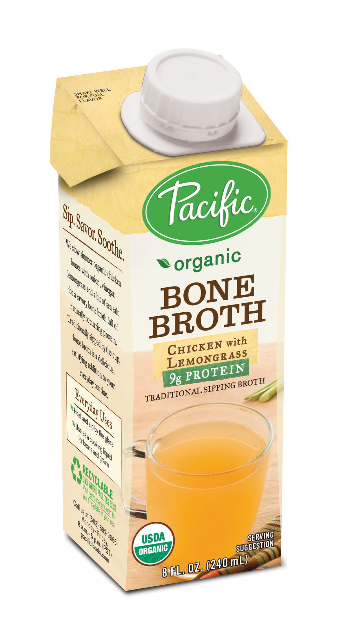 Order Pacific Organic Bone Broth, Chicken