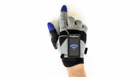 The Germany team that created ProGlove, a hand-worn prototype production tool powered by Intel Edison, is one of ten finalists vying for the $500,000 grand prize in the Intel "Make it Wearable" challenge. (Photo: Business Wire)