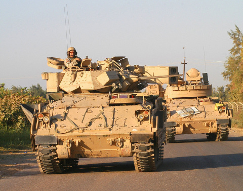 Alcoa has manufactured the world's largest single-piece forged aluminum hull for combat vehicles, such as those shown here, to improve troop protection as part of a joint Alcoa-US Army initiative (Photo: US Army).