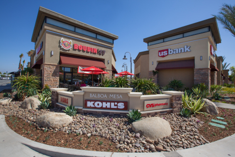 A view of Boudin SF and U.S. Bank located at Balboa Mesa Shopping Center. (Photo: Business Wire)