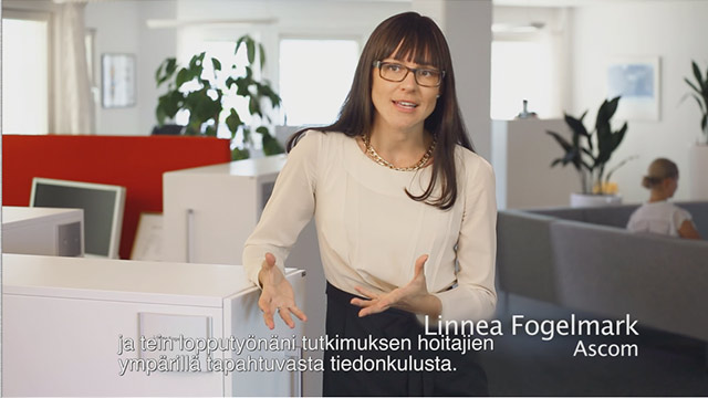 Video in Finnish Ascom Myco - Inspired by nurses.