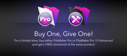 FileMaker today announced a Buy One Get One Free promotion for FileMaker Pro 13 and FileMaker Pro 13 Advanced (Graphic: Business Wire)