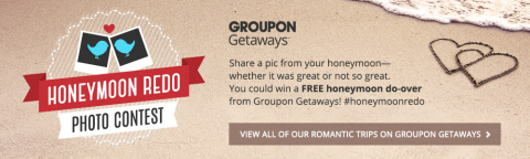 Groupon Honeymoon Redo Photo Contest (Graphic: Business Wire)