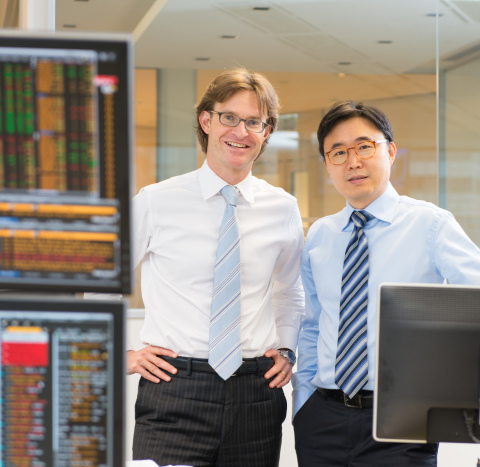 SC Lowy Co-founders Michel Lowy and Soo Cheon Lee at the company headquarters in Central, Hong Kong. (Photo: Business Wire)