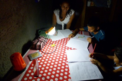 Solar lamps help off-grid families living in poverty get access to affordable and reliable light which helps improve work and educational opportunities. Global Partnerships invests in social enterprises focused on green technology, healthcare, rural livelihoods and microentrepreneurship. © Global Partnerships 2014.