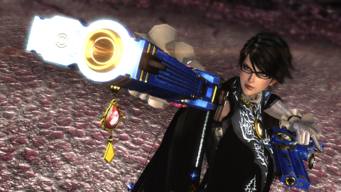 With her magic-imbued hair, chic glasses and gun-toting high heels, Bayonetta is one of the most original characters in video games. (Photo: Business Wire)