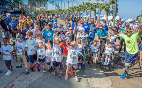 More than 80 kids with physical challenges from around the country participated in the Kid's Run during the Challenged Athletes Foundation's 21st Annual Aspen Medical Products San Diego Triathlon Challenge. (photo credit: GoShiggyGo Photography)