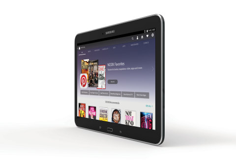 Samsung and Barnes & Noble Introduce New Large Screen Samsung Galaxy Tab(R) 4 NOOK(R) (Photo: Business Wire)