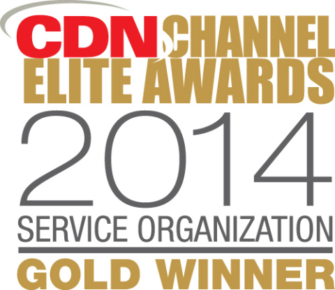 CompuCom Canada named Gold Winner - Best Service Organization category in CDN's Channel Elite Awards (Graphic: Business Wire)
