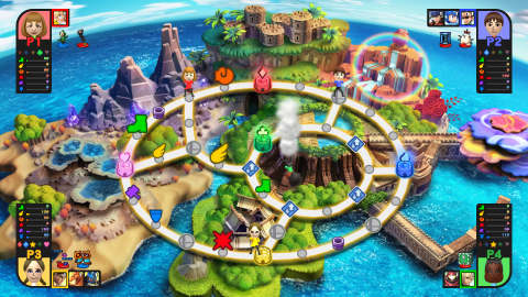 Smash Tour: World Smash is a fighting party game that looks like a board game. Players use items, spin a wheel and advance around the map. (Photo: Business Wire)