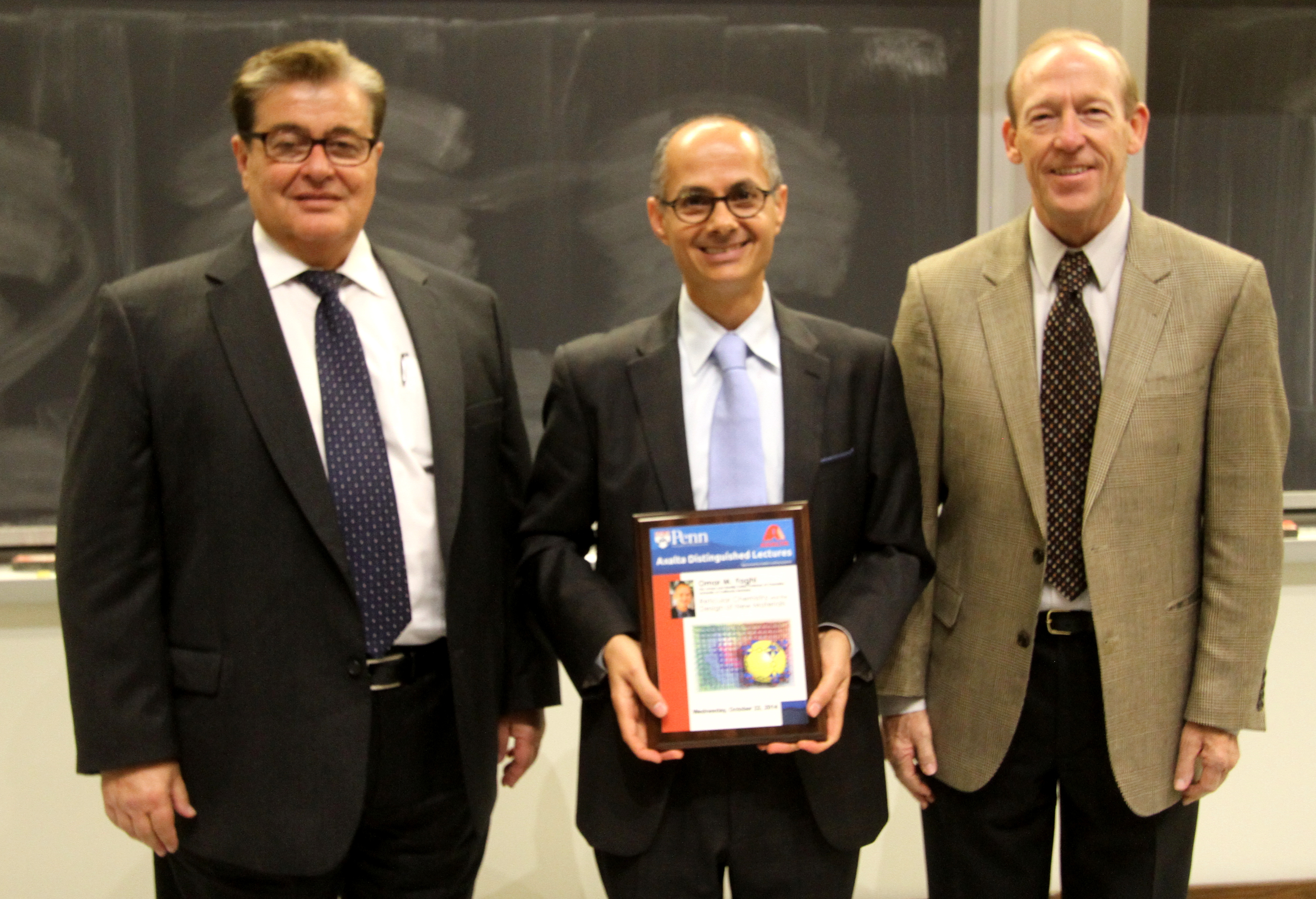 Axalta's Distinguished Lecture Series at University of Pennsylvania  Features Professor Omar Yaghi's Presentation on Metal-organic Frameworks |  Business Wire