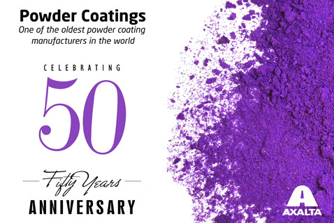 Axalta Celebrates 50 Years of Powder Coatings (Graphic: Business Wire)