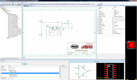 Screenshot of Designer Schematic (Graphic: Mentor Graphics)