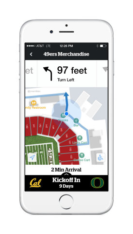 Using Aruba Mobile Engagement, Levi's(R) Stadium created a platform that gives fans the experience of a personal game day command center in the palm of their hands. (Graphic: Business Wire)