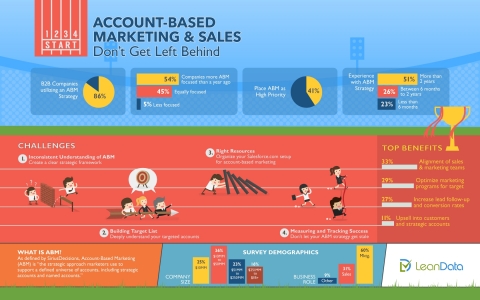 Account-based marketing and sales strategy for B2B companies. LeanData survey, Oct. 2014 (Graphic: Business Wire)