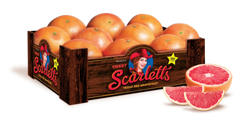 Wonderful Sweet Scarletts Texas Red Grapefruit arrive in stores nationwide; five-pound box pictured. (Photo: Business Wire)