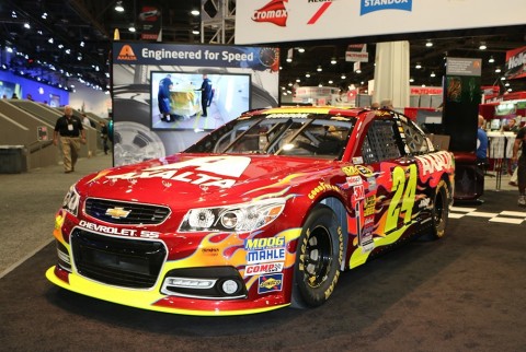 Axalta's Automotive Color of the Year 2015, Radiant Red, debuts at SEMA on the No. 24 Axalta Chevrolet SS, driven by four-time NASCAR Cup Series champion, Jeff Gordon (Photo: Business Wire)