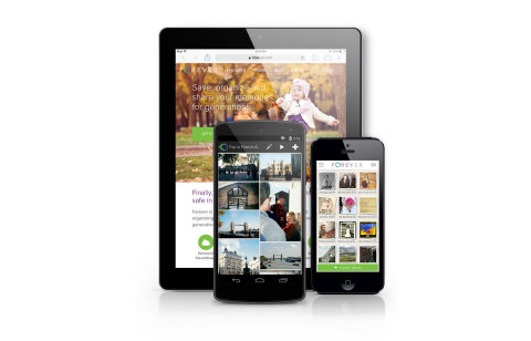 Automatically save and organize you family stories using the Forever mobile app. (Photo: Business Wire)