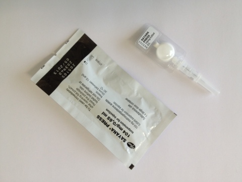 Sayana® Press (medroxyprogesterone acetate) Image 2 *Sayana® Press (medroxyprogesterone acetate) is not approved or available for use in the United States. (Photo: PATH)