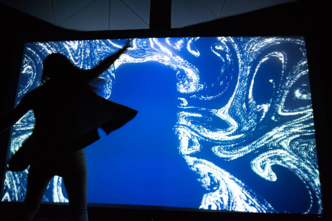 A visitor experiences the interactive exhibit in Portland, Ore.
(Photo: Business Wire)