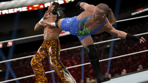 2K today announced that WWE(R) 2K15, the newest addition to the flagship WWE video game franchise, is available now in North America for the PlayStation(R)4 computer entertainment system and Xbox One, all-in-one games and entertainment system from Microsoft, with international releases scheduled for November 21, 2014. (Graphic: Business Wire)