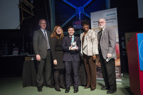 Jay Zussman is the individual category winner of the Siemens Competition regional event held at Carnegie Mellon University. He advances to the National Finals in Washington, D.C. (Photo: Business Wire)