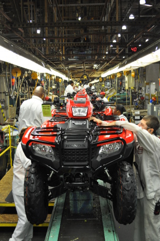 Honda ATVs are a strong contributor to the 300M milestone being celebrated today. (Photo: Business Wire)