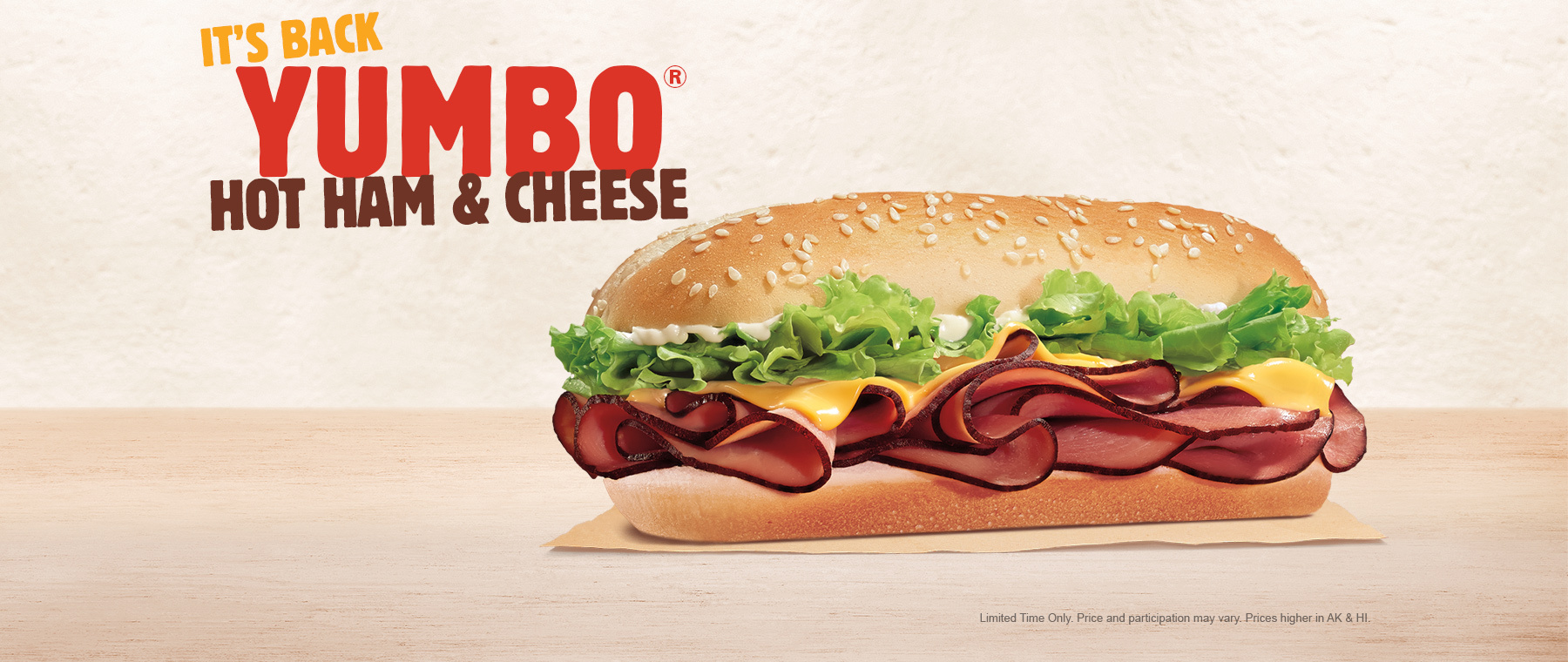 BURGER KING® Restaurants Bring Back the YUMBO® Hot Ham & Cheese