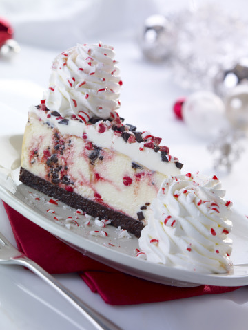 The Cheesecake Factory announces the return of its seasonal Peppermint Bark Cheesecake, a holiday favorite available now in restaurant locations nationwide. (Photo: Business Wire)