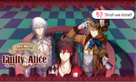 The game Guilty Alice is a visual novel dating simulation game, deeply inspired by the enduring masterpiece of 'Alice's Adventures in Wonderland'. The story takes place both in the real world and Wonderland, and the game players, as Alice, can experience a fantasy, adventurous love romance with each unique, mysterious and appealing male characters from Wonderland. (Graphic: Business Wire)