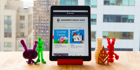 MakerBot launched its new MakerBot-Ready Made Apps Portal showcasing apps for 3D design, educational content, games and more. Available at: http://www.makerbot.com/readyapps (Photo: Business Wire)