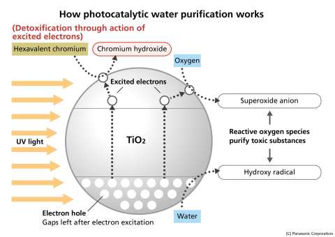 How Photocatalytic Water Purification Works (Graphic: Business Wire)