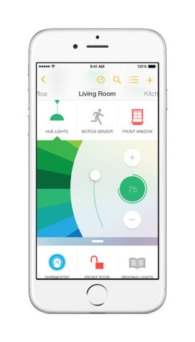 Insteon Mobile App - Control Lighting Color (Photo: Business Wire)