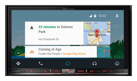 Pioneer AVIC-8100NEX Android Auto Home Screen (Photo: Business Wire)