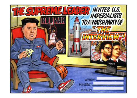 Celebrate Kim Jong-Un's January birthday with a watch party of "The Interview" and support free speech! (Graphic: Business Wire)