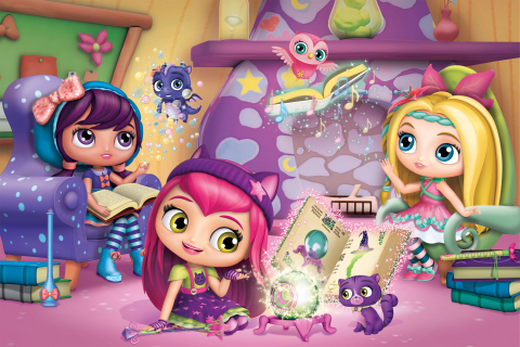 New Preschool Series "Little Charmers" launches Monday, Jan. 12, at 12 p.m. (ET/PT) on Nickelodeon and 8 p.m. (ET/PT) on Nick Jr. (Graphic: Business Wire)