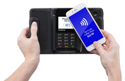 Verifone Offers Merchants a Single mPOS Payment Terminal to Support All Major Smart Device Options (Photo: Business Wire)