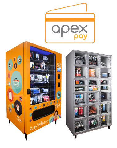 Apex's cashless self-service shopping solutions for retail, on display at NRF booth 825. (Graphic: Business Wire)