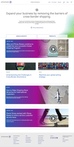 Pitney Bowes Web Site Ecommerce (Graphic: Business Wire)