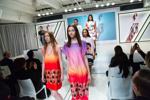Giles Deacon Washable Fashion Runway Show at P&G Future Fabrics (Photo: Business Wire)