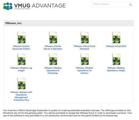 VMUG Advantage storefront (Graphic: Business Wire)