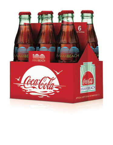 Official Miami Beach 100th Anniversary Commemorative Coca-Cola Six-Pack. (Photo: Business Wire)