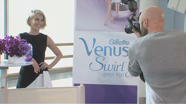 Julianne Hough partnered with Gillette Venus in NYC in celebration of the launch of their newest razor, Venus Swirl.