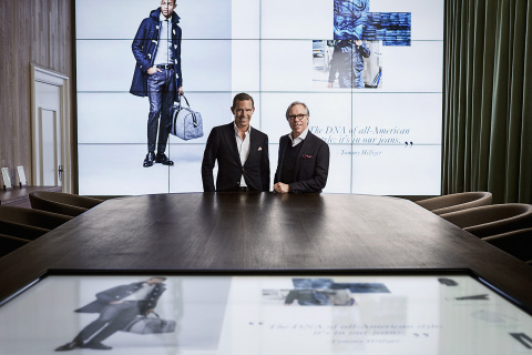 Tommy Hilfiger and Daniel Grieder in the Digital Showroom (Photo: Business Wire)
