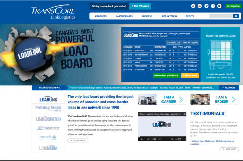 TransCore.ca Home Page (Photo: Business Wire)