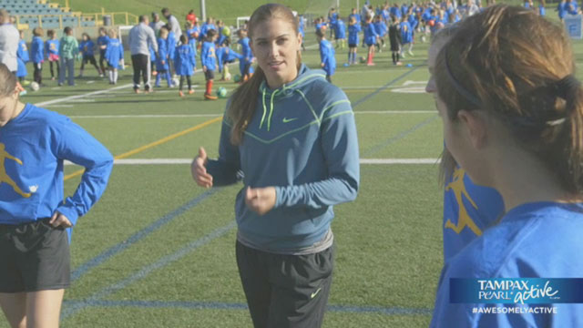 Get an exclusive look at how soccer star Alex Morgan prepares for the big game, presented by Tampax Pearl Active. From questions about what to take on the field to advice about hard work, Alex tells all and proves that confidence is key. Follow @Tampax online and use #AwesomelyActive to join the conversation.