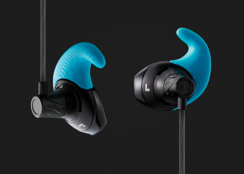 Customers can design their own earphones by selecting the color and chord length. (Photo: Stratasys)