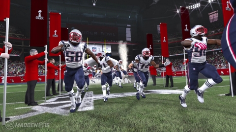 Patriots Triumph Over Seahawks in Official Madden NFL 15 Super Bowl Prediction (Graphic: Business Wire)