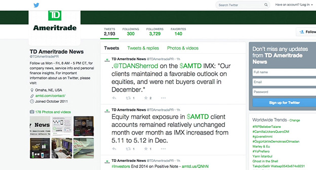 TD Ameritrade's New "Social" Tab: Tap into Twitter to enhance your investment research