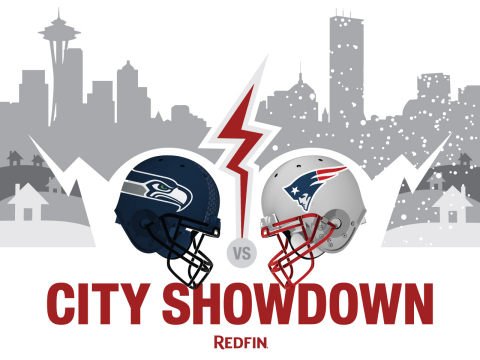 Redfin compares what life is like in Seattle and Boston in anticipation of the big game. (Graphic: Business Wire)